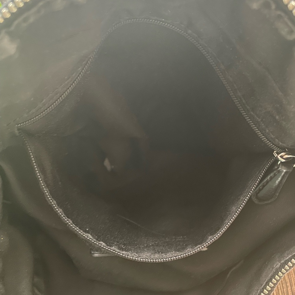 Coach Black/Charcoal Signature Shoulder Bag with Crossbody Strap - Picture 13 of 14